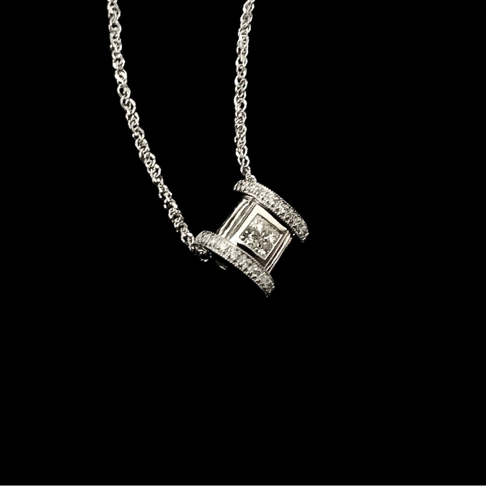 Diamond Necklace in 14k Gold, .45 carats
